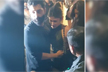 Mouni Roy tumbles while exiting New Year party. Husband Suraj Nambiar rescues